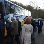 Students learn about coach guiding